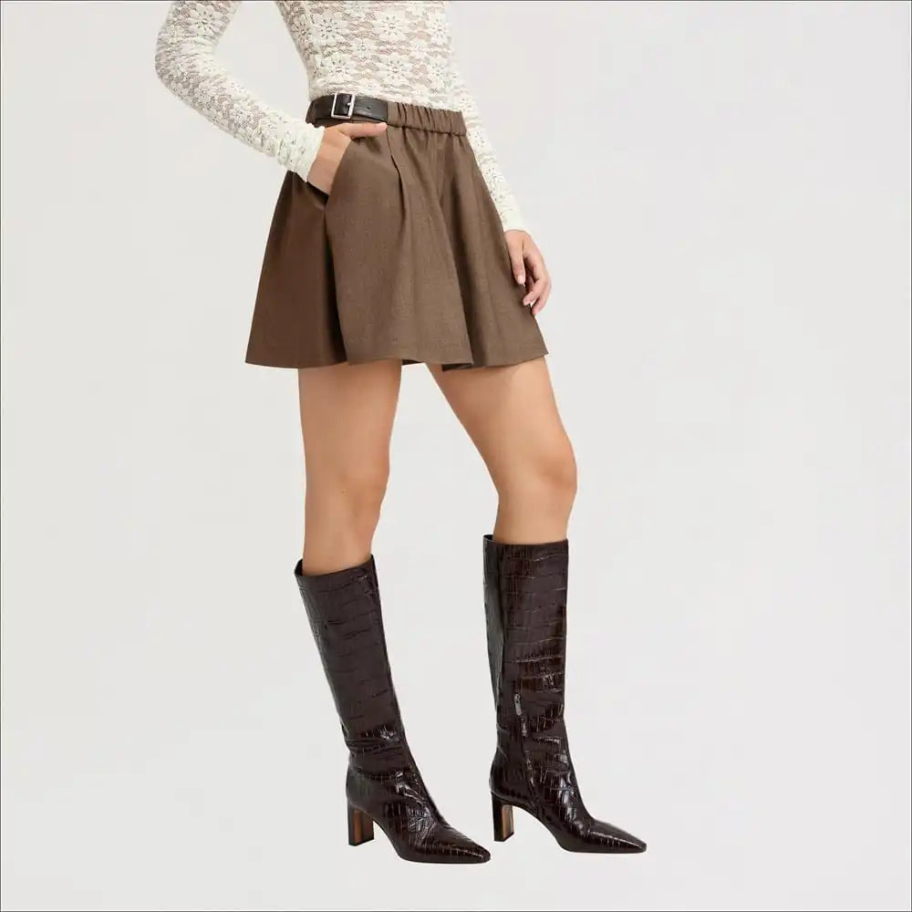 Pull-on Mini Skirt