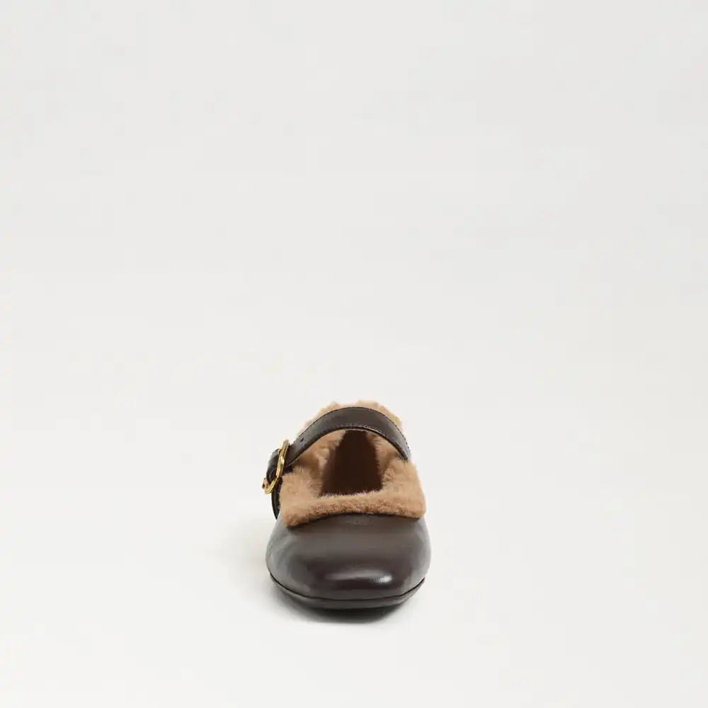 Michaela Fur Mary Jane Flat