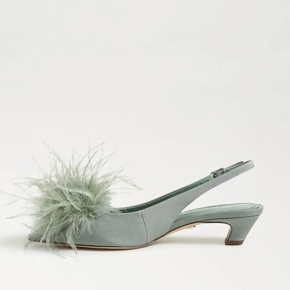 Finch Feather Slingback Pump