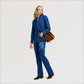 Horse Print High Rise Straight Jean