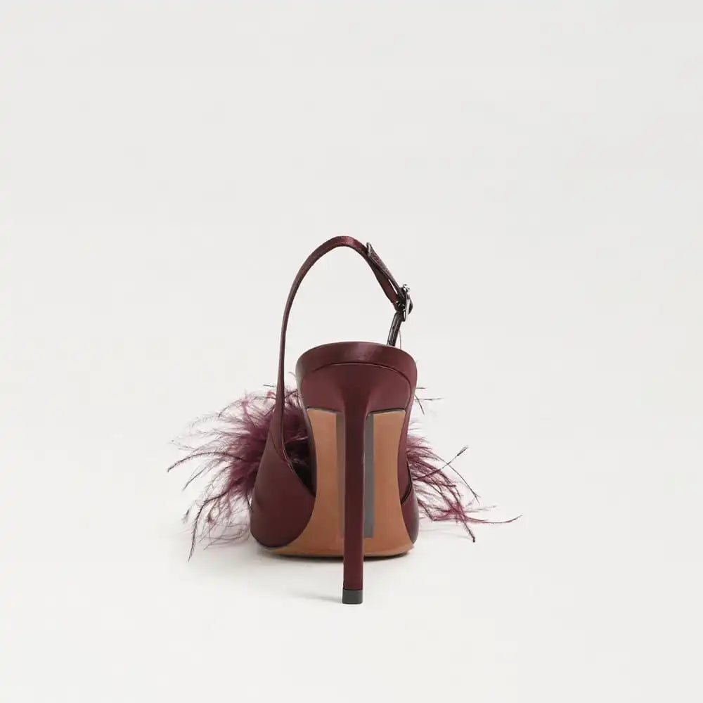 Tegan Feather Slingback Pump