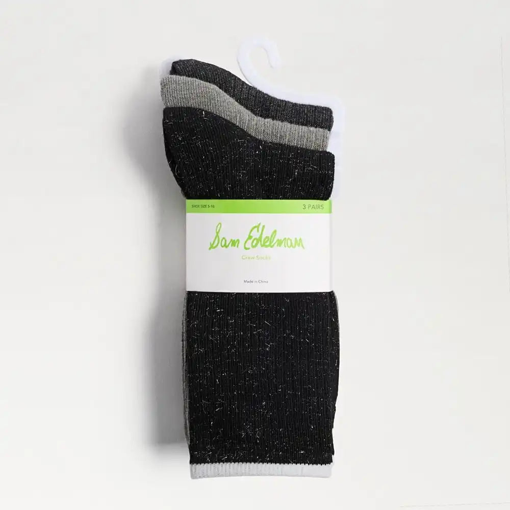 3 Pack Lurex Speckle Crew