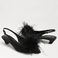 Finch Feather Slingback Pump