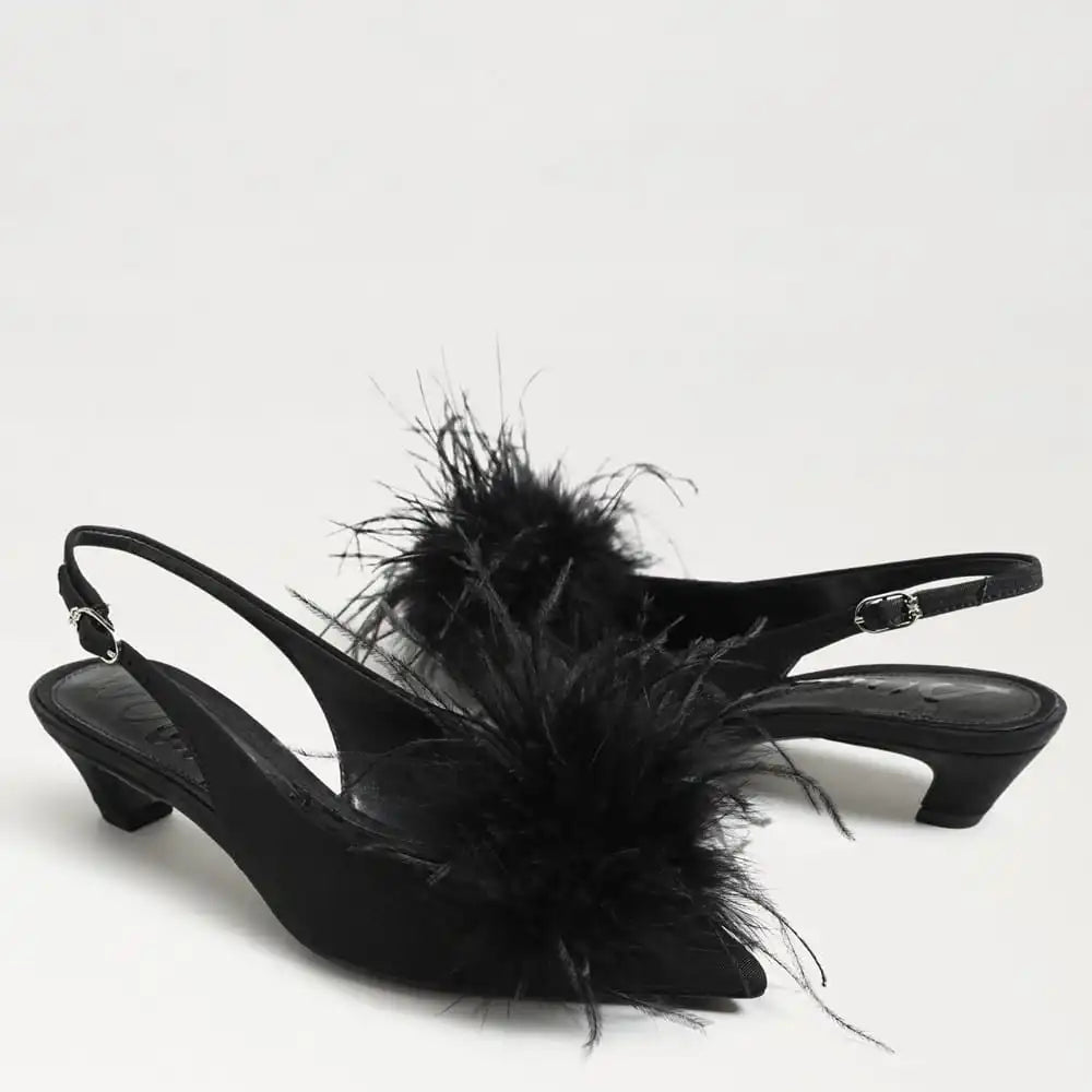 Finch Feather Slingback Pump