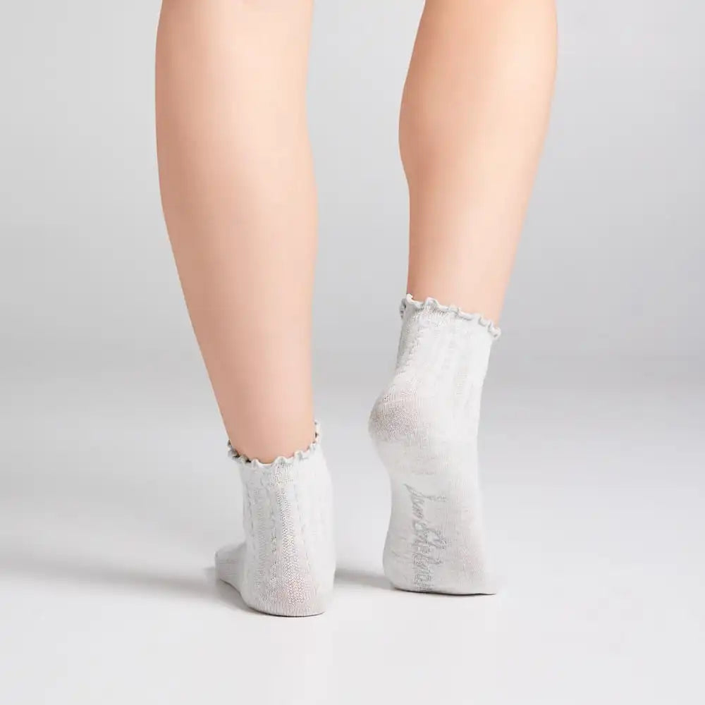 3 Pack Cotton Blend Pointelle Midanklet