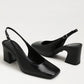 Lucille Block Heel Slingback