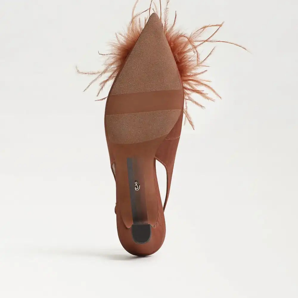 Finch Feather Slingback Pump