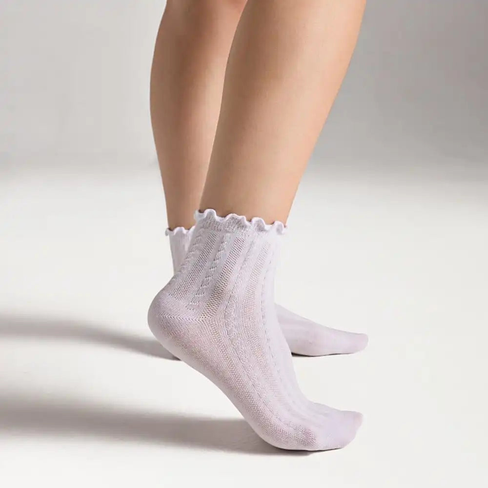 3 Pack Cotton Blend Pointelle Anklet
