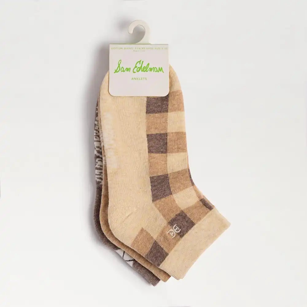 3 Pack Plaid Argyle Socks